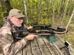 Shooting the Ravin LR, the most accurate crossbow on the market.