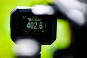 author tests Tenpoint Titan X arrow speed with Garmin Xero Chronograph